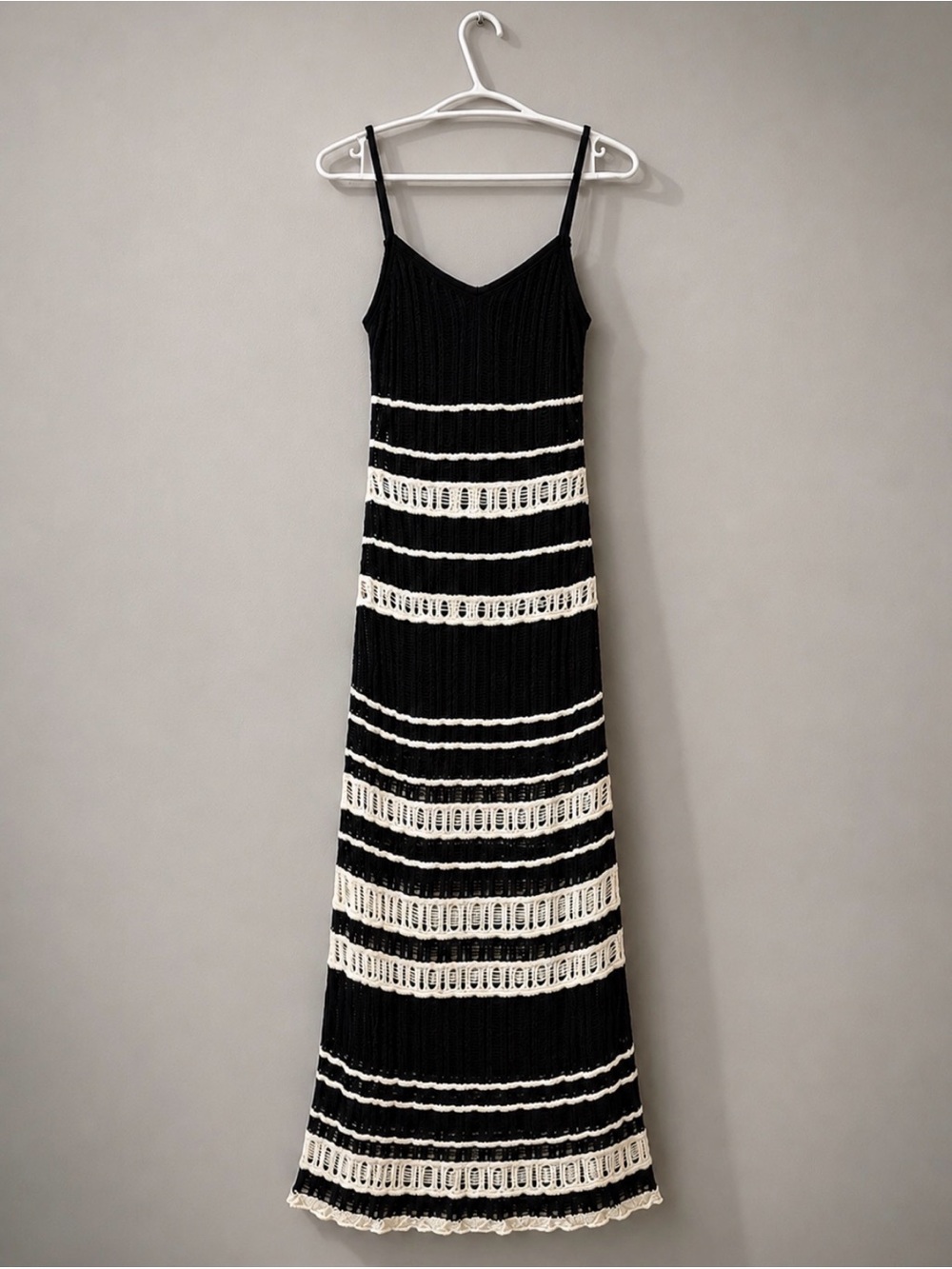 ABERCROMBIE & FITCH Crochet Striped Maxi Dress XS - Picture 2 of 12